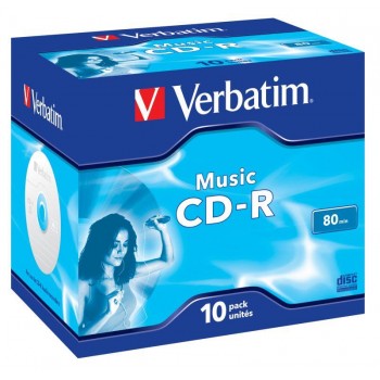 CD-R Verbatim Music 80min (jewel case 10)