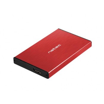 Obudowa na dysk HDD/SSD Natec RHINO Go USB 3.0 2.5" SATA czerwona