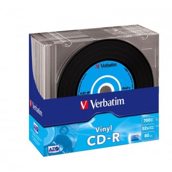 CD-R Verbatim 52x 700MB (Slim 10) VINYL AZO