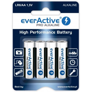 Baterie alkaliczne AA/LR6 everActive Pro Alkaline 4 sztuki