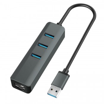 Hub USB 3.0 Ethernet Vakoss TC-4502X