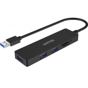 Hub USB Unitek H1108A 3xUSB 3.1 GEN 1, SD/microSD