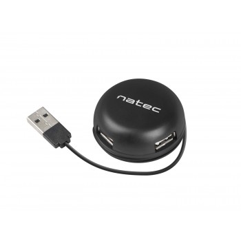 Hub USB Natec 4x USB 2.0 Bumblebee czarny