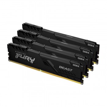 Pamięć DDR4 Kingston Fury Beast 32GB (4x8GB) 2666MHz CL16 1,2V czarna
