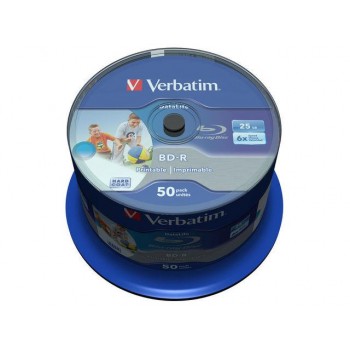 BD-R Verbatim 25GB X6 printable Datalife (Cake 50)