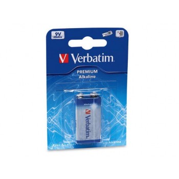 Bateria Verbatim 9V R9 6LR61 (1 szt blister)