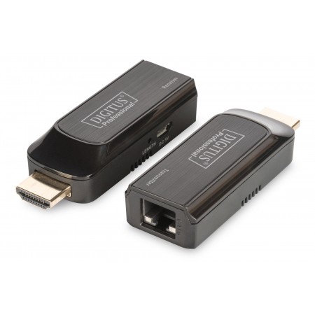 Przedłużacz Mini (Extender) DIGITUS HDMI 50m po skrętce Cat.6 1080p 60Hz FHD HDCP 1.2 audio (zestaw)