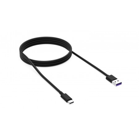 Kabel USB Krux KRX0054 USB-A USB-C czarny 1,2m