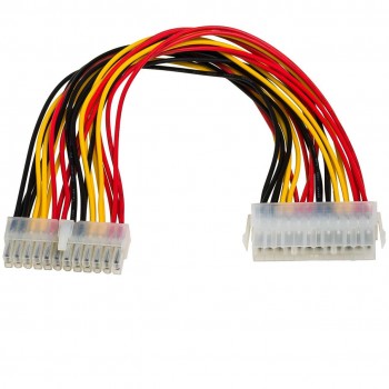 Kabel adapter Akyga AK-CA-09 P1 ATX 24-pin (M) - ATX 24-pin (F) 0,30m