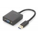 Kabel adapter DIGITUS VGA 1080p FHD na USB 3.0 aluminiowy