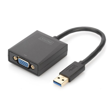 Kabel adapter DIGITUS VGA 1080p FHD na USB 3.0 aluminiowy