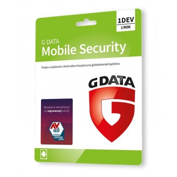 Oprogramowanie GDATA Mobile Internet Security 1DEV 1rok karta-klucz