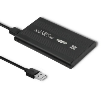 Obudowa/kieszeń Qoltec do dysków HDD/SSD 2.5" SATA3 | USB 2.0 | Czarny