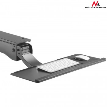 Uchwyt na klawiaturę podbiurkowy regulowany Maclean MC-795 do pracy stojąco - siedzącej max zmiana 34cm