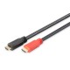 Kabel DIGITUS HDMI HighSpeed ze wzmacniaczem 1080p60Hz FHD Typ HDMI A/A M/M czarny 10m