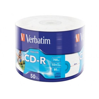 CD-R Verbatim 700MB Extra Protection Printable Wrap (50 Spindel)
