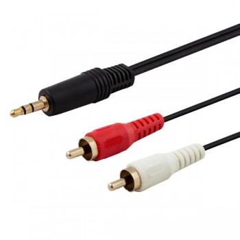 Kabel adapter audio Savio CLS-15 mini Jack 3.5mm – 2xRCA
