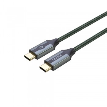 Kabel USB-C Unitek C14079GN 10Gbps, 4K 60Hz, 20V/5A, M/M, 1m, oplot