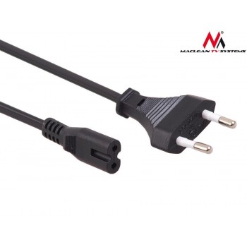 Kabel zasilający ósemka Maclean MCTV-809 2 pin 1,5m wtyk EU
