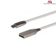 Kabel USB 2.0 Maclean MCTV833W USB A (M) - Micro USB B (M) biały 1m