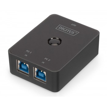Przełącznik DIGITUS USB 3.0, 2 PC - 1 Urządzenie, samozasilający