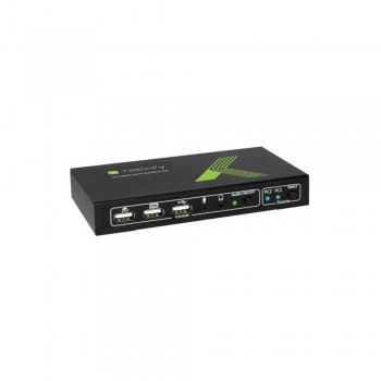 Przełącznik KVM Techly 2-portowy HDMI/USB 2x1 z Audio 4K 30Hz