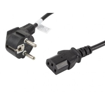 Kabel zasilający Lanberg CEE 7/7 - IEC 320 C13 1,8m VDE czarny