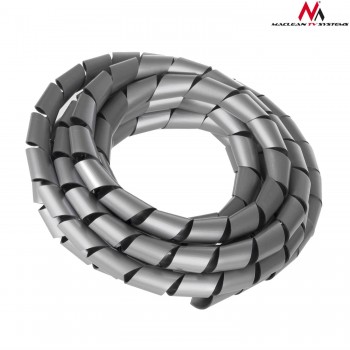 Osłona maskująca na kable Maclean MCTV-686S (14.6*16mm) 3m srebna spirala