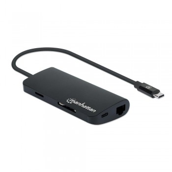 Adapter Manhattan USB-C Multiport HDMI/3xUSB-A/USB-C/RJ45 MicroSD
