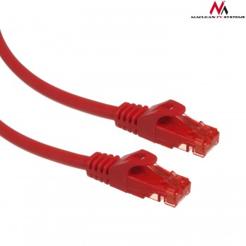 Patchcord Maclean MCTV-302 R UTP cat6 wtyk-wtyk 2m czerwony