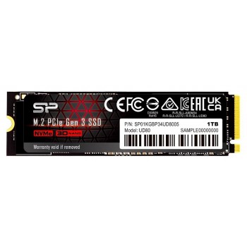 Dysk SSD Silicon Power UD80 1TB M.2 PCIe Gen3x4 NVMe (3400/3000 MB/s)
