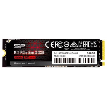 Dysk SSD Silicon Power UD80 500GB M.2 PCIe Gen3x4 NVMe (3400/2300 MB/s)