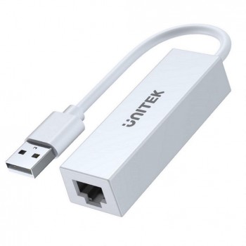 Kabel adapter Unitek U1325A USB-A - RJ45, Ethernet, 100Mbps, biały