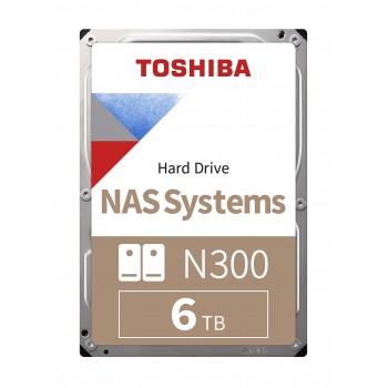 Dysk Toshiba N300 HDWG460EZSTA 6TB 3,5" 7200 256MB SATA III NAS