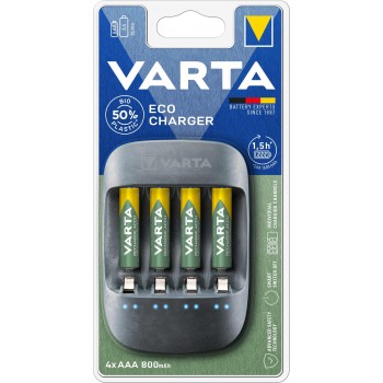 Ładowarka akumulatorków VARTA ECO CHARGER + 4 x AAA 800mAh 56813
