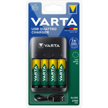 Ładowarka akumulatorków VARTA VALUE USB QUATTRO CHARGER + 4x AA 2100mAh 56706