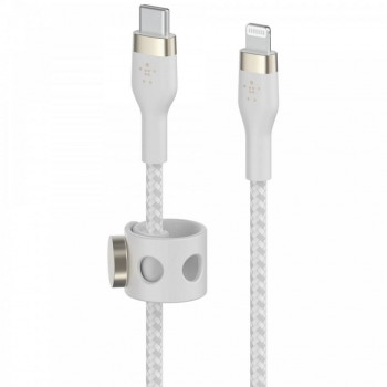 Kabel Lightning BELKIN CAA011BT1MWH USB-C, oplot, 1m, biały
