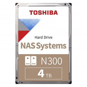Dysk Toshiba N300 HDWG440EZSTA 3,5' 4TB SATA 7200 256MB NAS