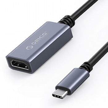 Kabel adapter Orico CTH-GY-BP USB-C na HDMI 2.0 4K@60Hz aluminium 0,15m