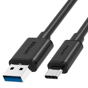 Kabel USB Unitek Y-C490BK USB-A - USB-C 3.1, M/M, 0,25m