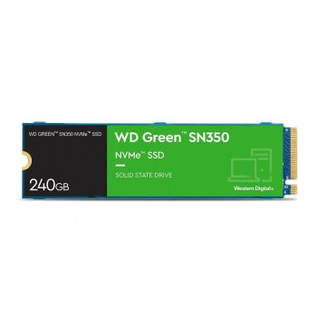 Dysk SSD WD Green SN350 240GB M.2 2280 PCIe NVMe (2400/900 MB/s) WDS240G2G0C