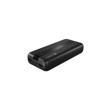 Powerbank Natec Trevi Slim 20000mAh 2x USB-A + 1x USB-C czarny