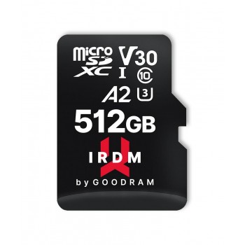 Karta pamięci microSDHC GOODRAM 512GB IRDM-A2 UHS + adapter
