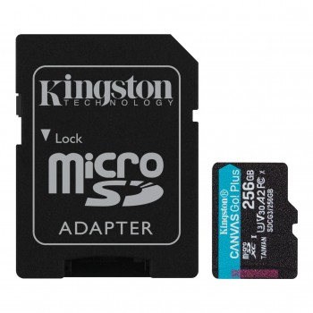Karta pamięci Kingston microSD Canvas Go! Plus 256GB Class 10 UHS-I + adapter