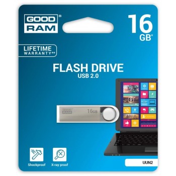 Pendrive GOODRAM 16GB UUN2 USB 2.0 Silver