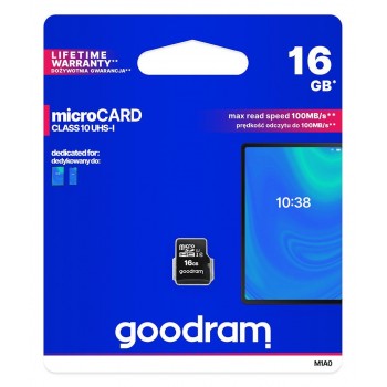 Karta pamięci microSDHC GOODRAM 16GB M1A0-0160R12 cl 10 UHS-I