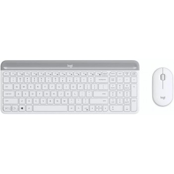 Zestaw bezprzewodowy klawiatura + mysz Logitech MK470 Slim Combo biały