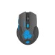 Mysz bezprzewodowa Fury Stalker optyczna Gaming 2000 DPI czarno-niebieska