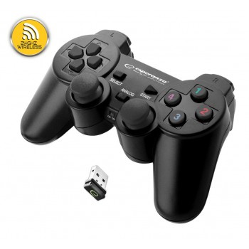 Gamepad bezprzewodowy 2.4GHz PS3/PC USB Esperanza "Gladiator" czarny