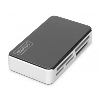 Czytnik kart DIGITUS DA-70322-2 USB 2.0, uniwersalny, czarno-srebrny